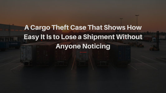 A Cargo Theft Case That Shows How Easy It Is to Lose a Shipment Without Anyone Noticing