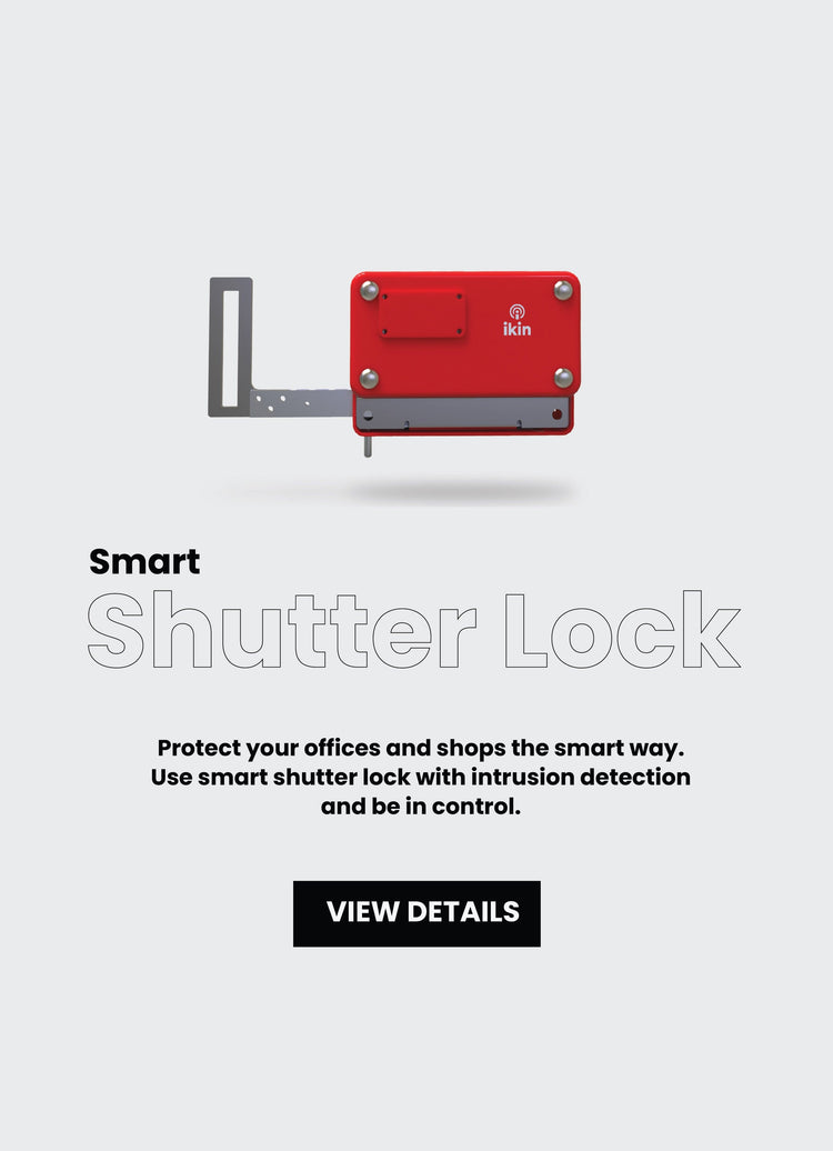 IKIN Home Page - Smart Shutter Lock Mobile Image