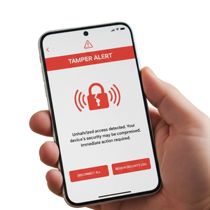 GPS truck lock tamper alert notification'